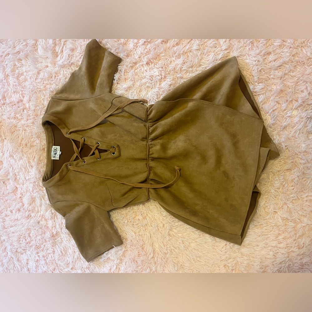 Sabo Skirt‎ Faux Suede Romper Size Medium